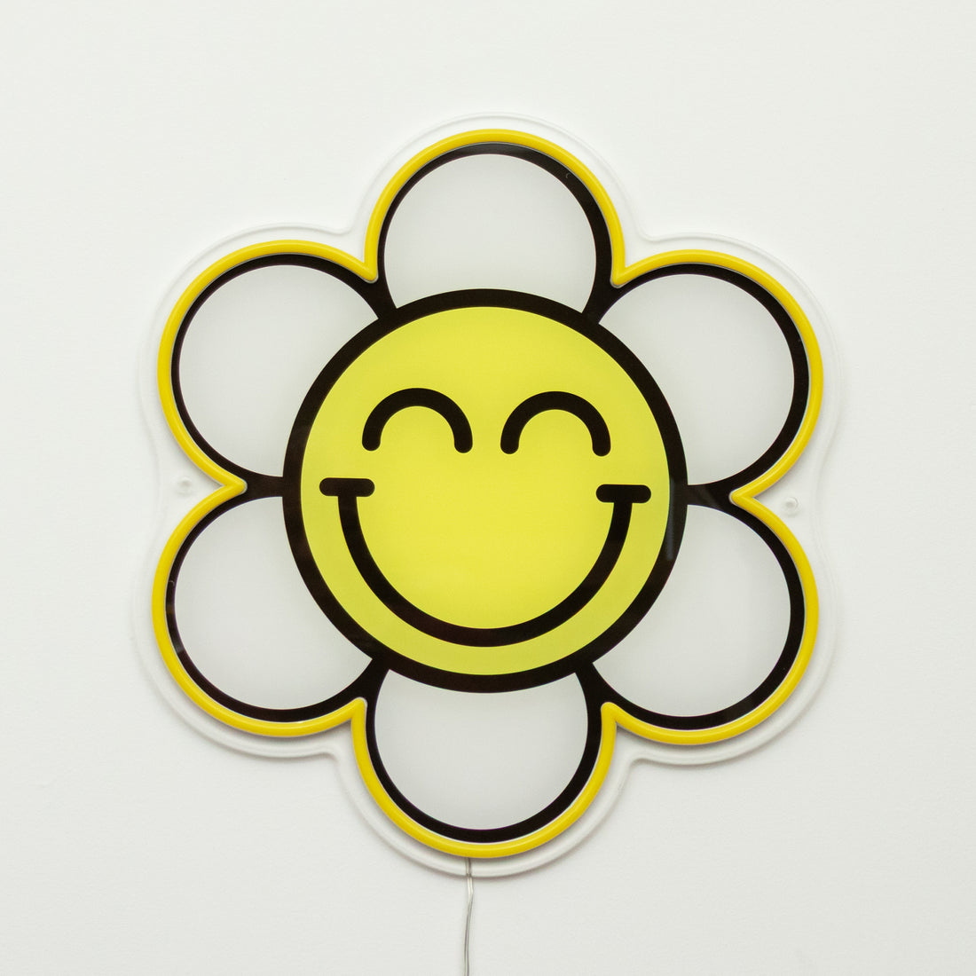 Happy Flower: S.W.Smiley LED Neon Wall Sign