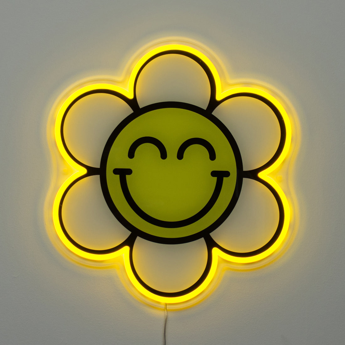 Happy Flower: S.W.Smiley LED Neon Wall Sign