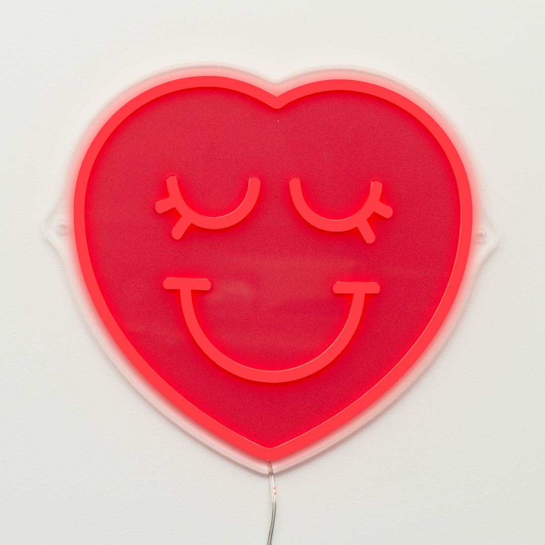 Happy Heart: S.W.Smiley LED Neon Wall Sign