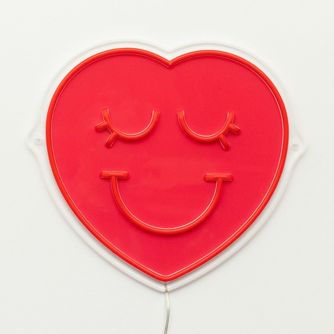 Happy Heart: S.W.Smiley LED Neon Wall Sign