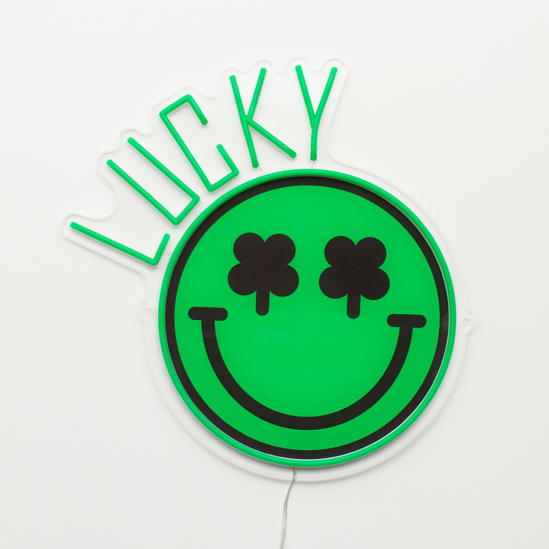 Lucky: S.W.Smiley LED Neon Wall Sign