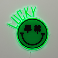 Lucky: S.W.Smiley LED Neon Wall Sign