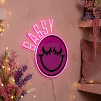 Sassy: S.W.Smiley LED Neon Wall Sign