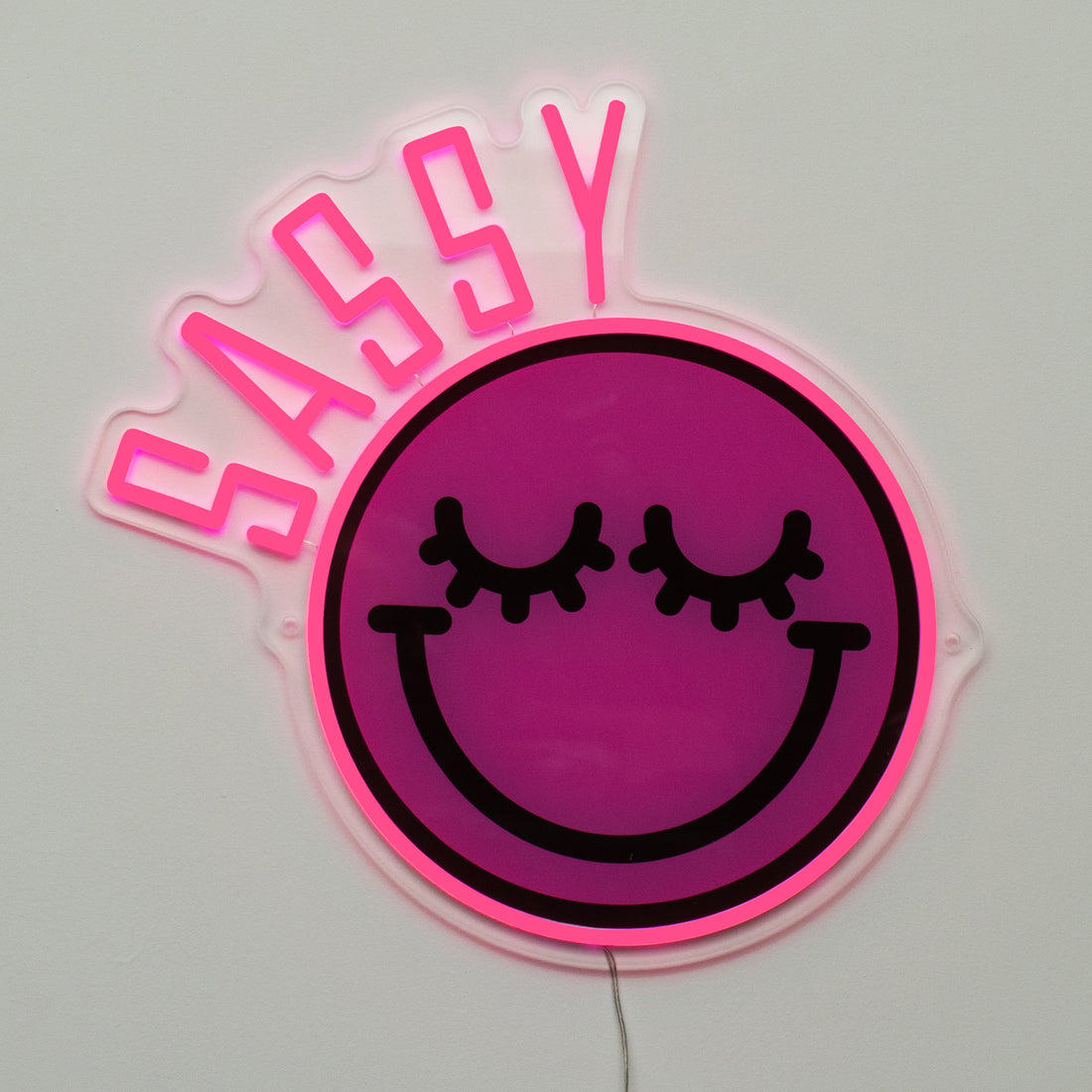 Sassy: S.W.Smiley LED Neon Wall Sign