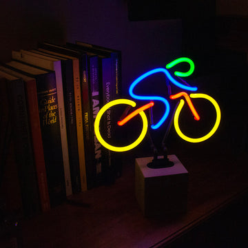 Cartello al neon "Bicicletta