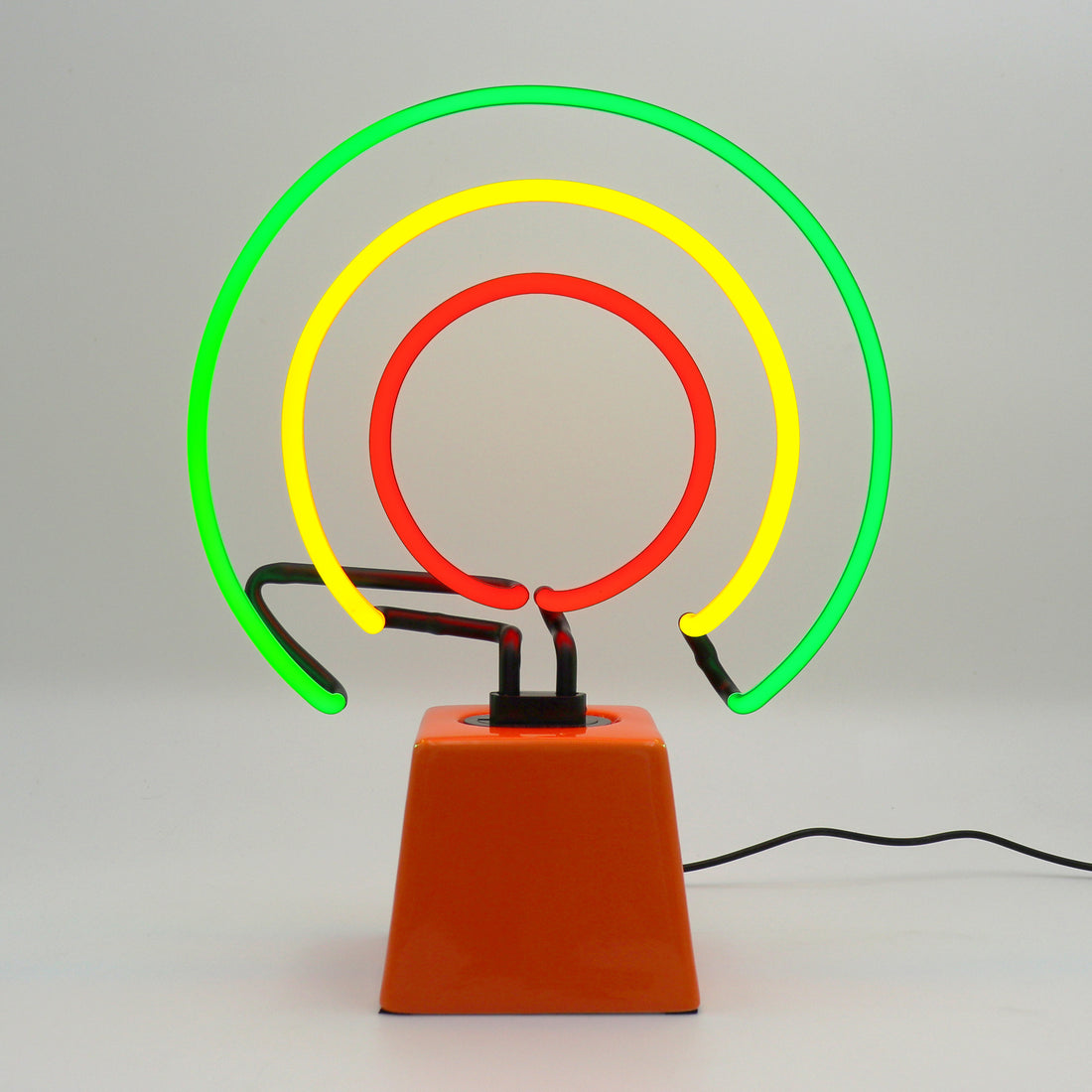 Circles: Ceramic Base Glass Neon