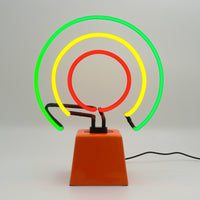Circles: Ceramic Base Glass Neon
