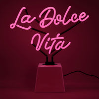 La Dolce Vita Pink: Ceramic Base Glass Neon