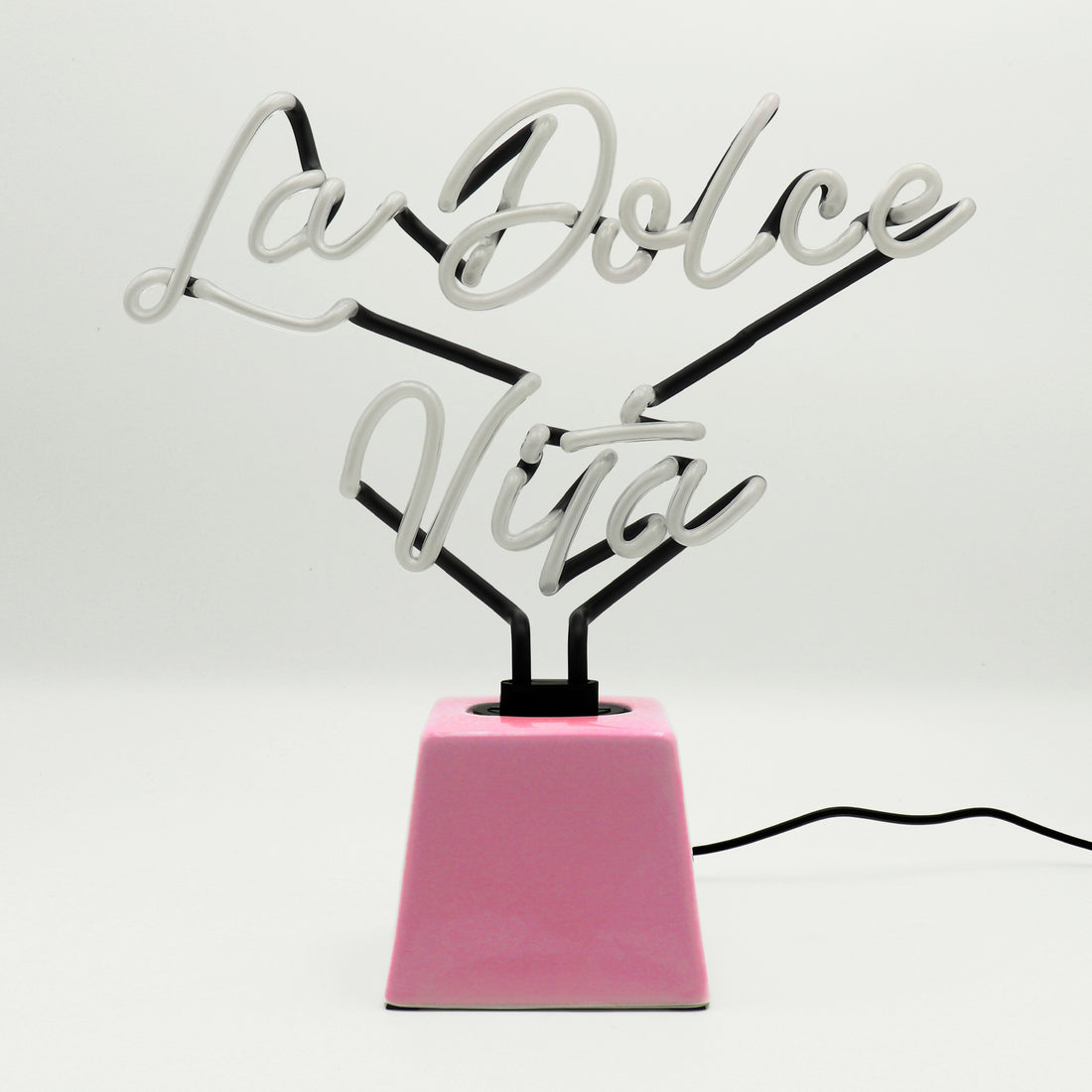 La Dolce Vita: Ceramic Base Glass Neon