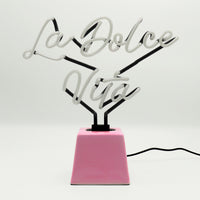 La Dolce Vita: Ceramic Base Glass Neon