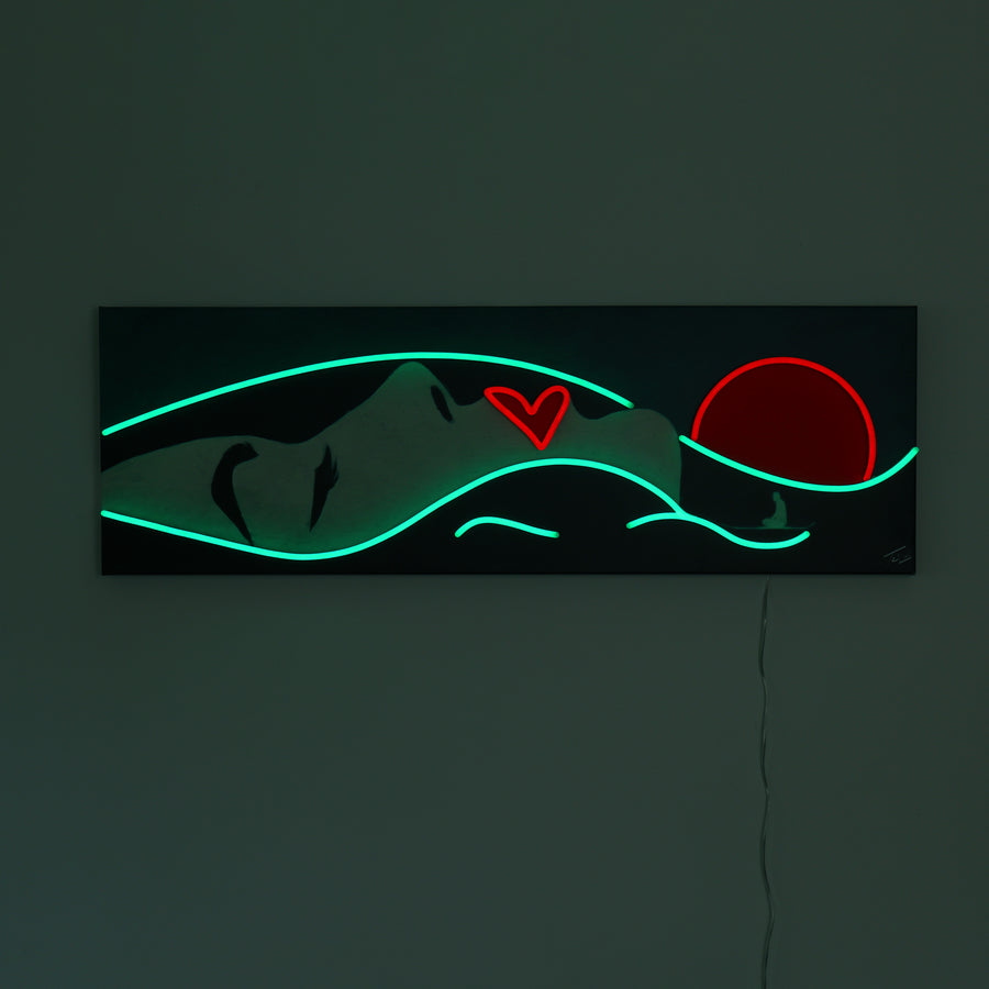 Face Landscape- Wall Painting (LED Neon)