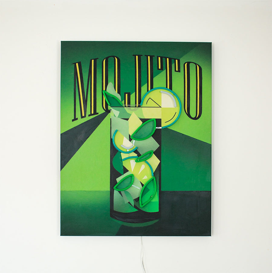 'Mojito' - Wall Painting (LED Neon)