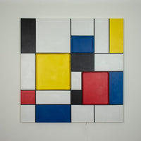 Inspirado en Mondrian - Pintura mural (LED de neón)