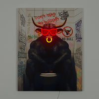 No Bull: LED Neon Canvas