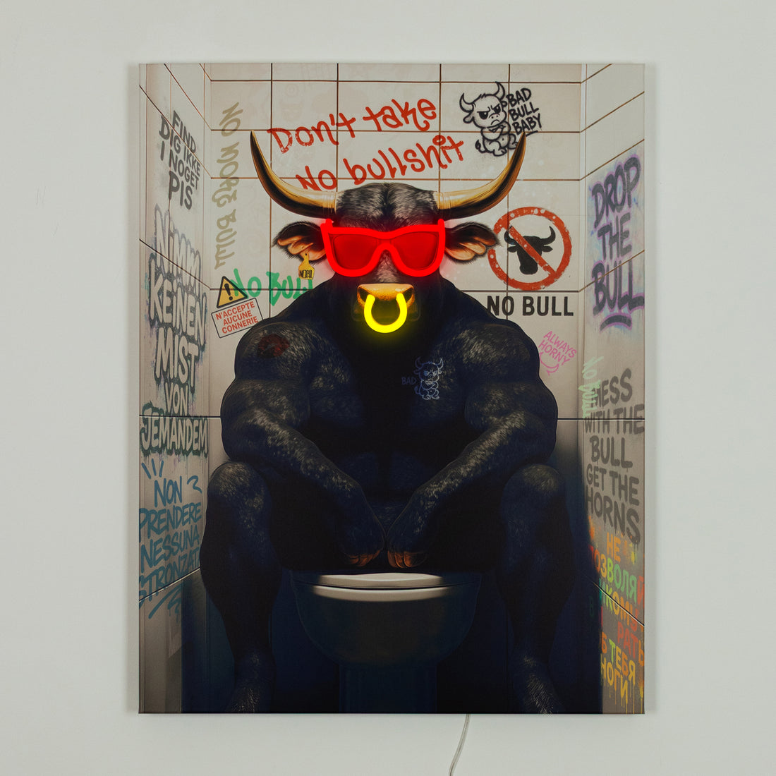 No Bull: LED Neon Canvas