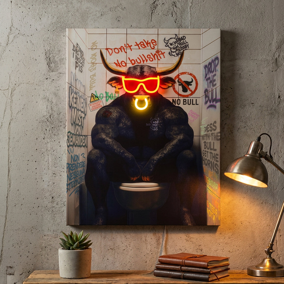 No Bull: LED Neon Canvas