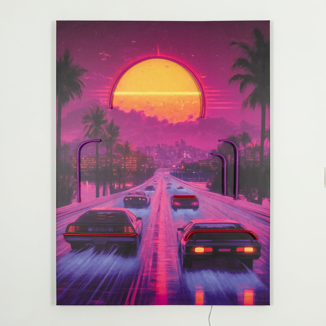 Neon Drive: LED Neon Canvas