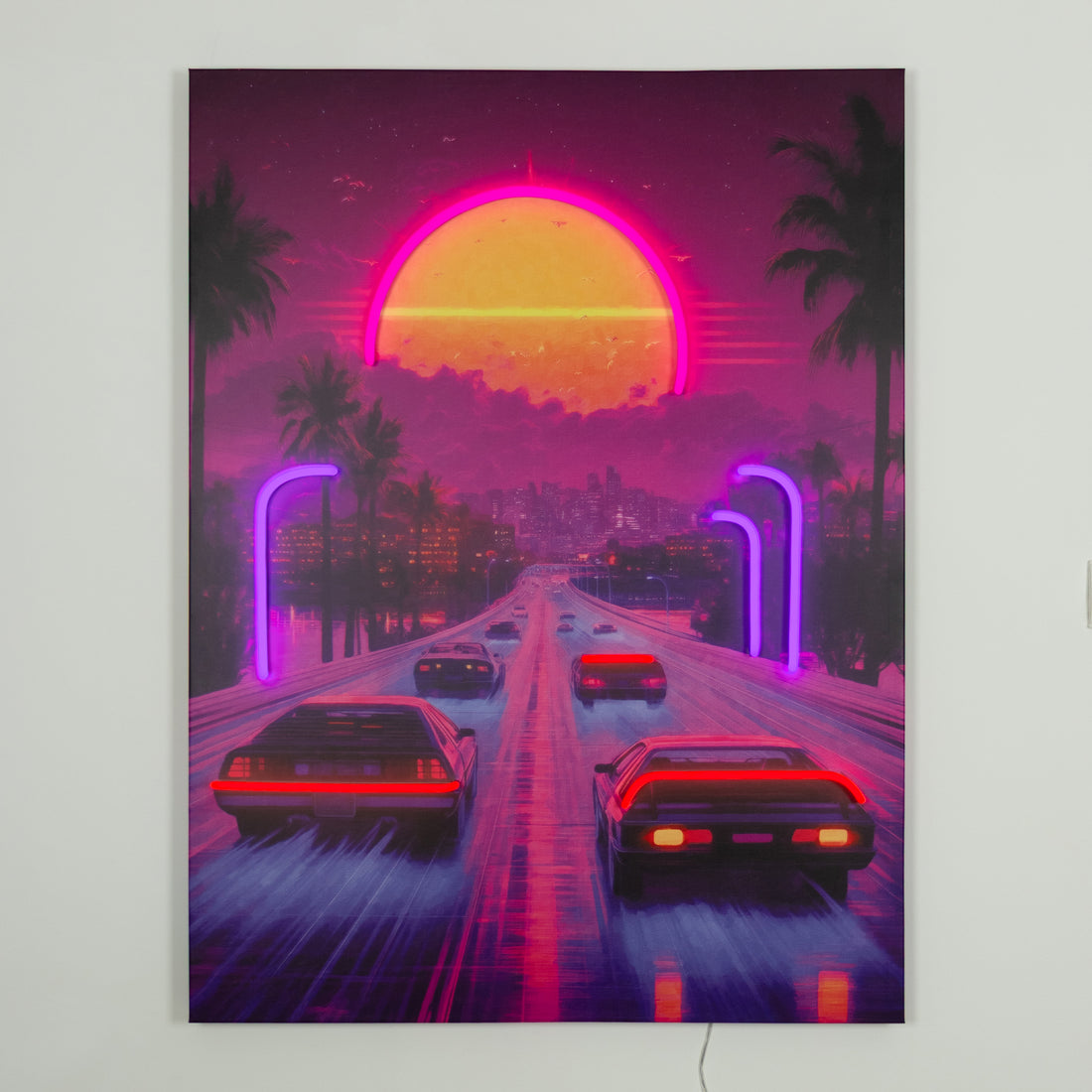 Neon Drive: LED Neon Canvas