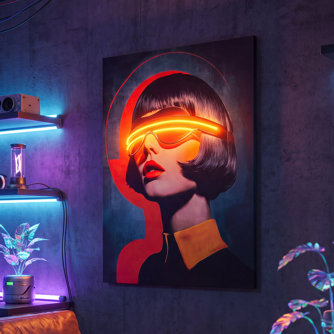 Neon Gaze: LED Neon Canvas