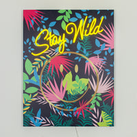 Stay Wild Dark: The Original Smiley LED Neon Canvas