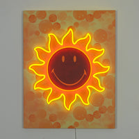 Sun: The Original Smiley LED Neon Canvas
