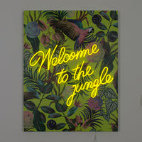 Welcome to the jungle Green: The Original Smiley LED Neon Canvas