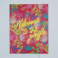 Welcome to the jungle Pink: The Original Smiley LED Neon Canvas