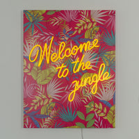 Welcome to the jungle Pink: The Original Smiley LED Neon Canvas