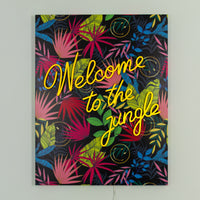 Welcome to the jungle Black: The Original Smiley LED Neon Canvas
