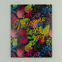 Welcome to the jungle Black: The Original Smiley LED Neon Canvas