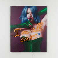 Playboy X Locomocean - I'm All Ears - LED Neon Painting (Pre-Order)