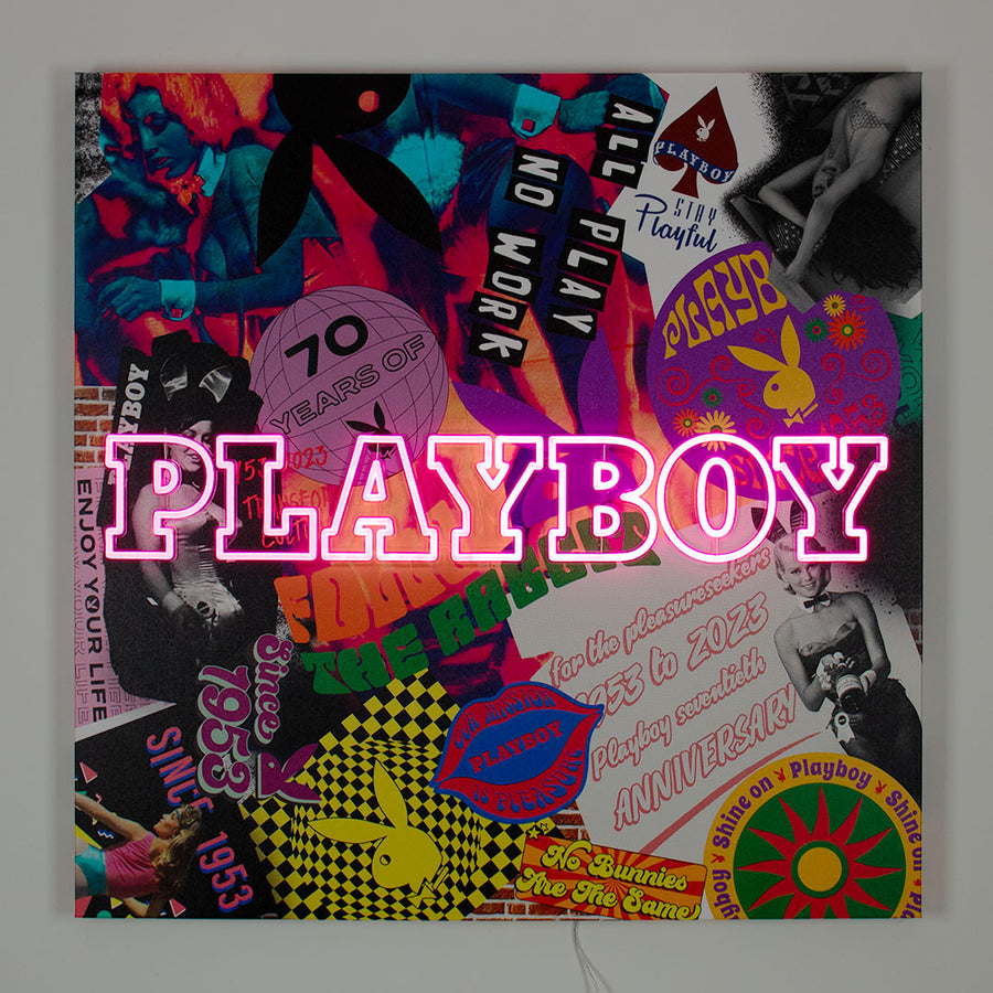 Playboy X Locomocean Collage Wall Art (LED Neon) (pre-pedido)