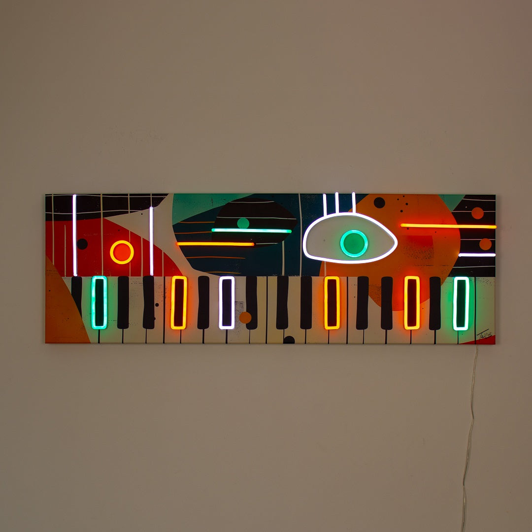 Piano - Wall Painting (LED Neon)