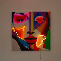 Face Shapes - Wall Painting (LED Neon)