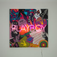 Playboy X Locomocean Collage Wall Art (LED Neon) - SMALL