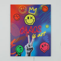 Chaos is Art:  S.W.Smiley LED Neon Canvas
