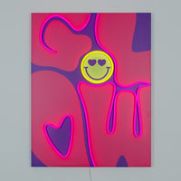 Glow: S.W.Smiley LED Neon Canvas