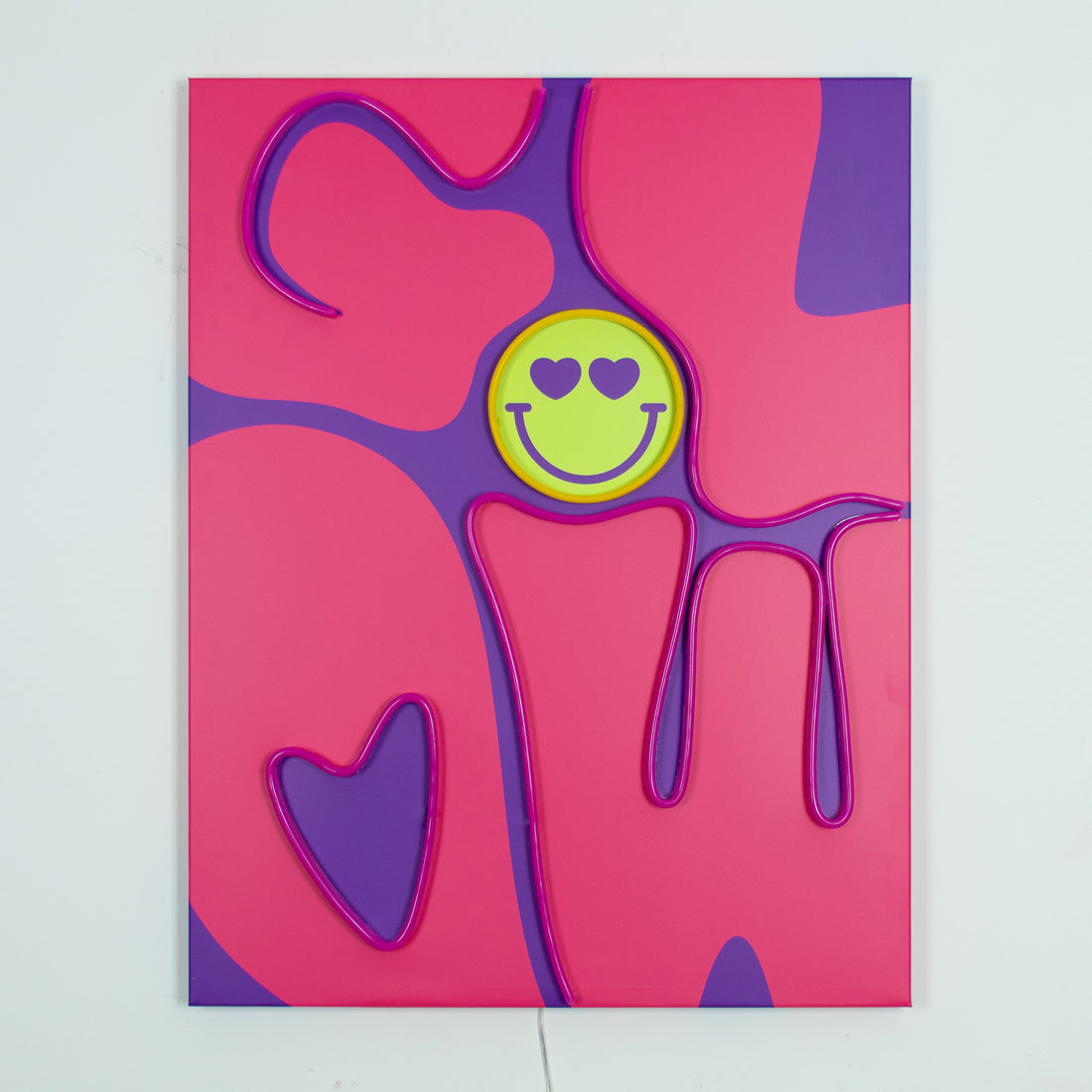 Glow: S.W.Smiley LED Neon Canvas