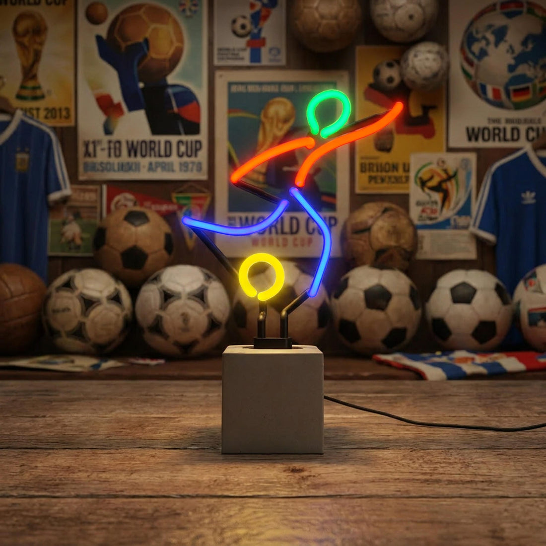 Neon 'Fodbold'-skilt