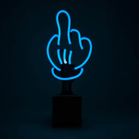 Neon 'Middle Finger' Sign