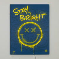 Stay Bright: SW Smiley LED Neon Canvas