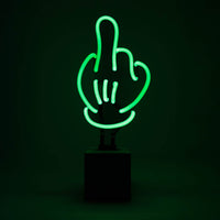 Neon 'Middle Finger' Sign