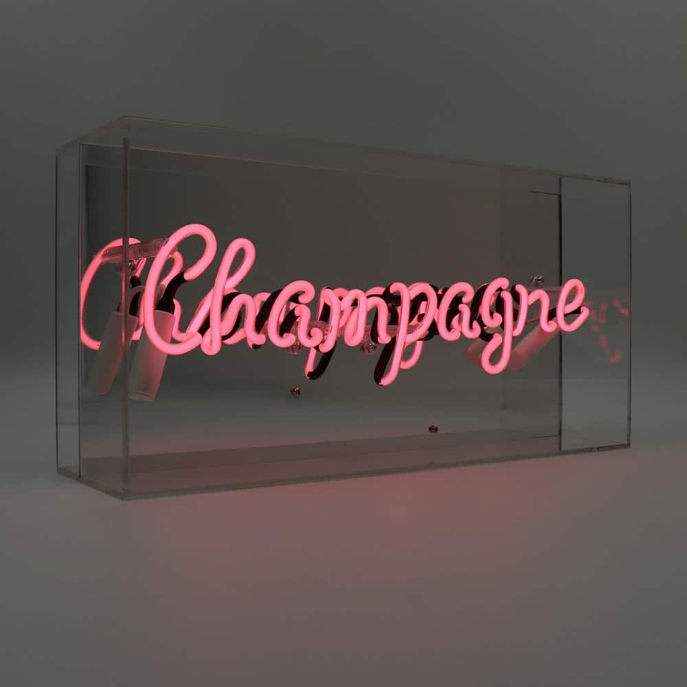 'Champagne' Glass Neon Sign