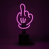 Neon 'Middle Finger' Sign