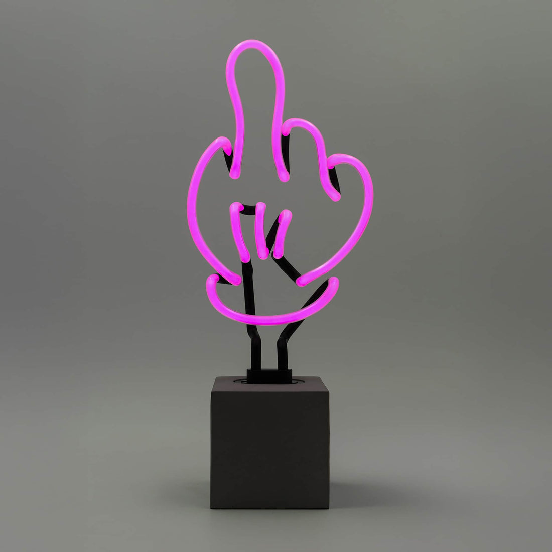 Neon 'Middle Finger' Sign