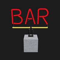 Ersatzglas (NUR GLAS) - Neonschild 'Bar