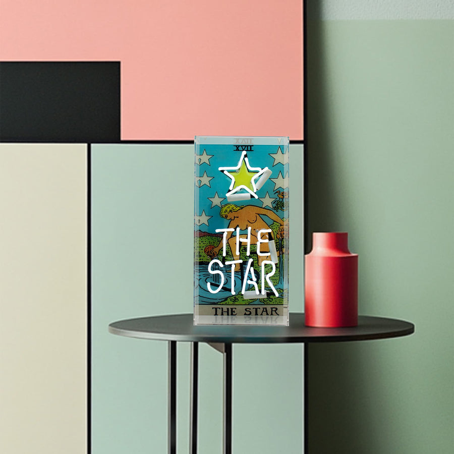 'The Star' Tarot Glass Neon Box Sign