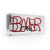 'Bar' Acrylic Box Neon Light - Locomocean