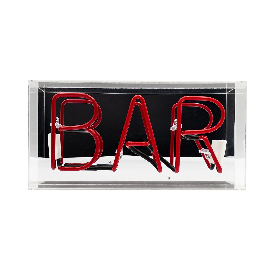 'Bar' Acrylic Box Neon Light - Locomocean