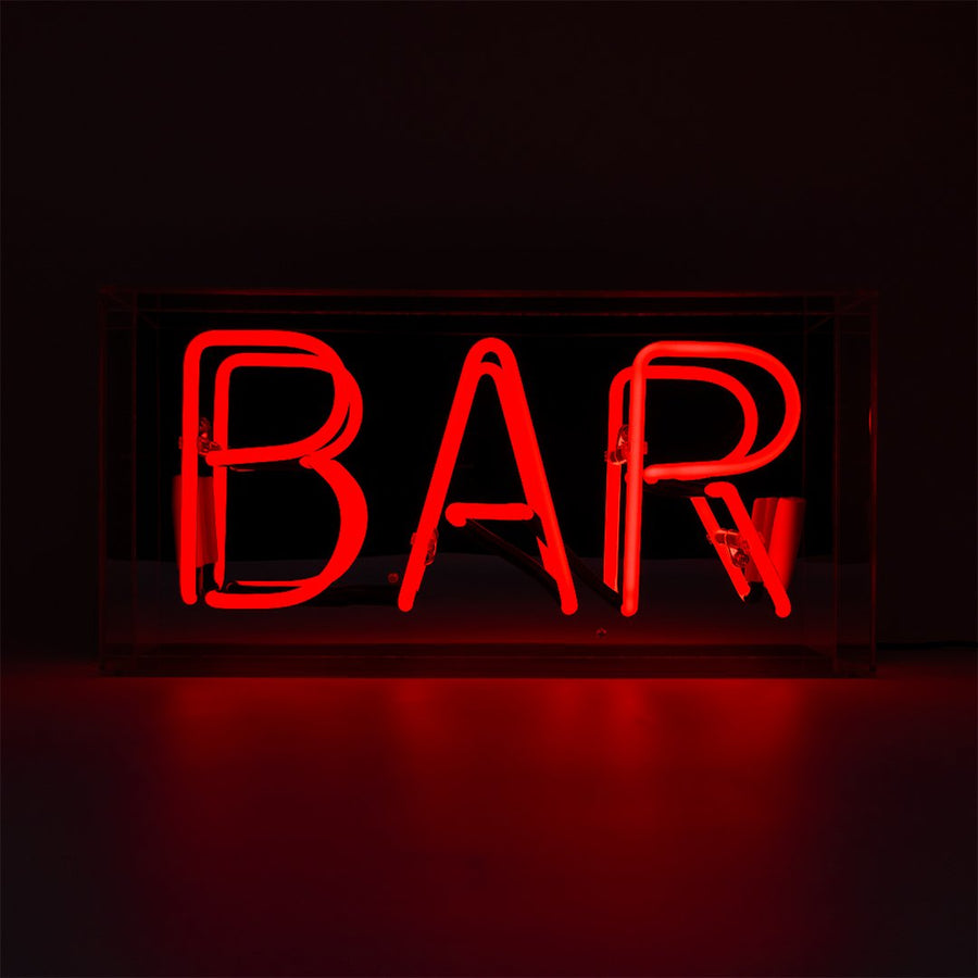 'Bar' Acrylic Box Neon Light - Locomocean